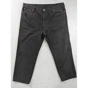 Levis 550 Jeans Mens Size 46x29 Black Relaxed Fit Straight Leg Comfort